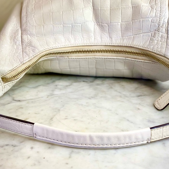 COACH Kristin Croc Embossed Leather Hobo - Picture 14 of 15